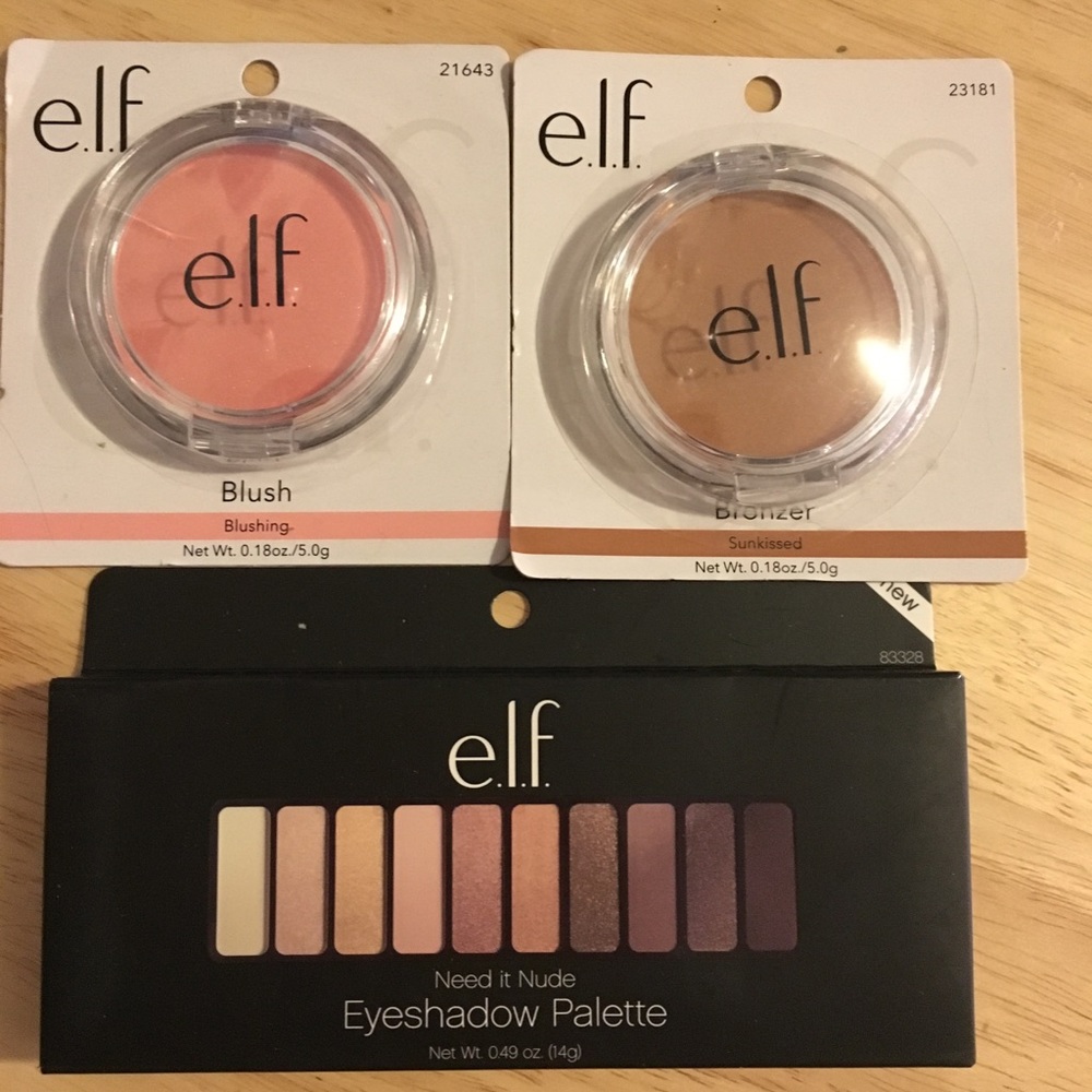 BNIB ELF Bundle - eyeshadow, bronzer & blush!
